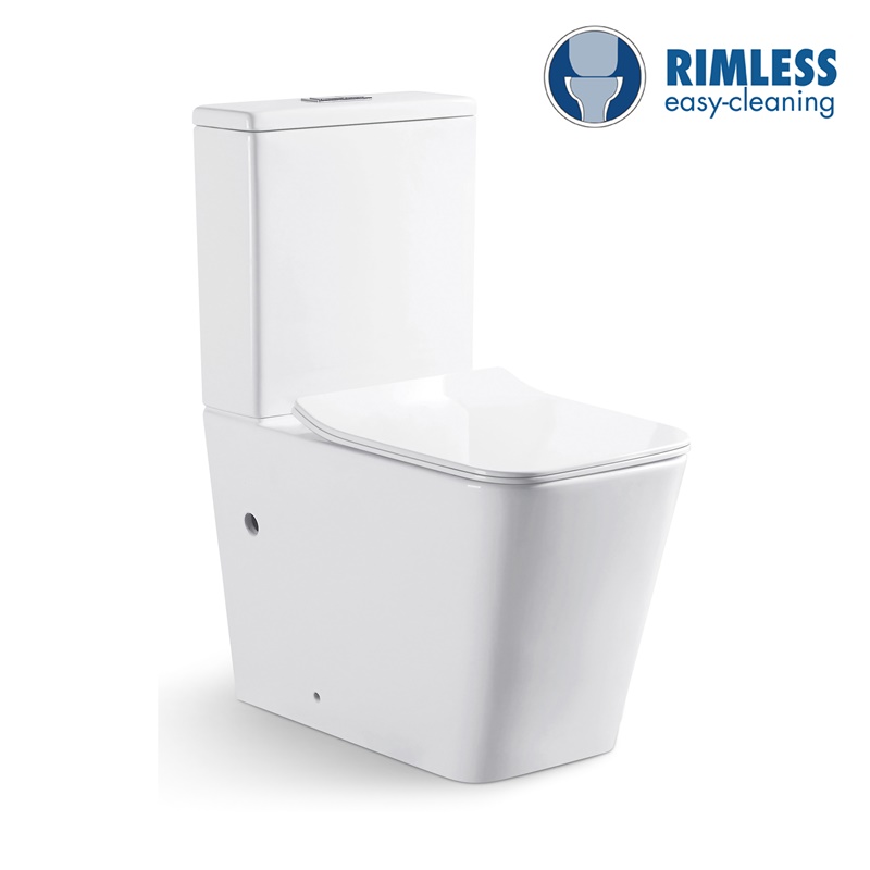 YS22251P 2-dijelni keramički WC bez ruba, WC s P-sifonom;