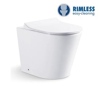 YS22268F Jednostojeći keramički WC, bez ruba, WC s P-sifonom;