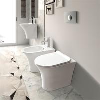 YS22294F Jednostojeći keramički WC, bez ruba, WC s P-sifonom;