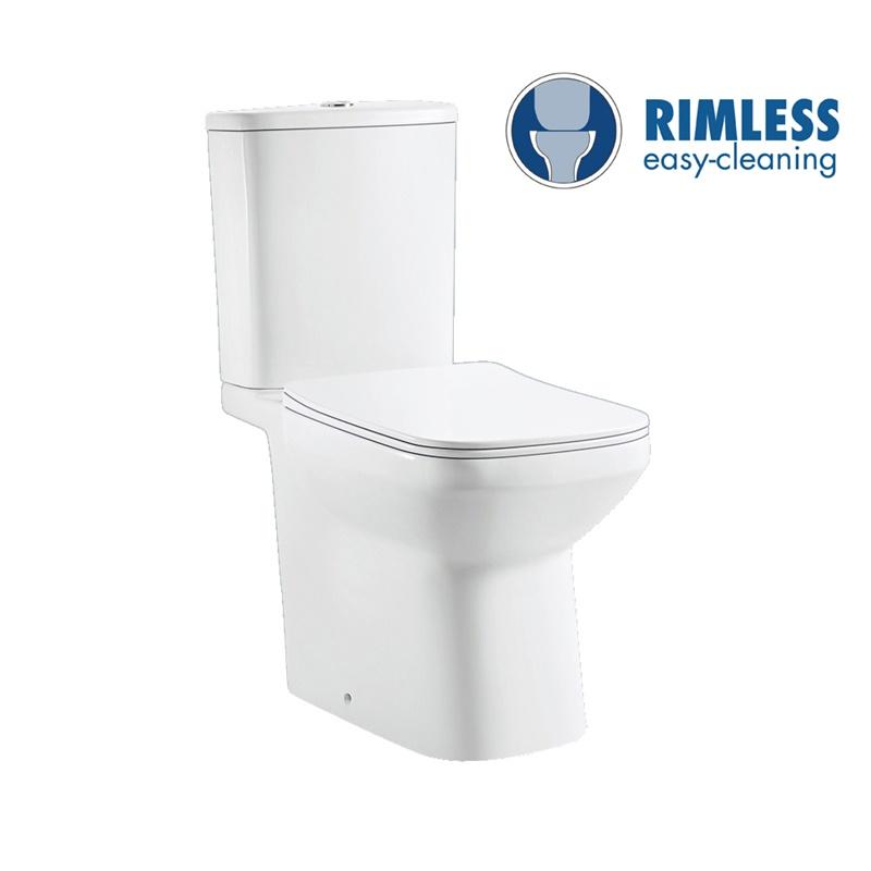 YS22295 2-dijelni keramički WC bez ruba, WC s P-sifonom;