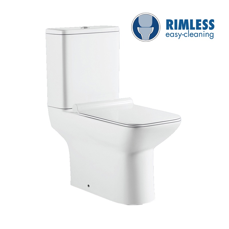 YS22296 2-dijelni keramički WC bez ruba, WC s P-sifonom;