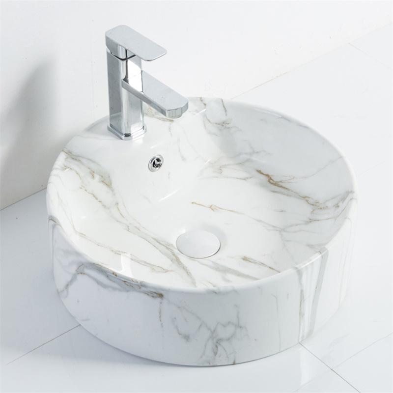 YS28204-MA Stone serije keramički nadpultni umivaonik, umjetnički umivaonik, keramički umivaonik;