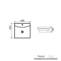 YS28290 Keramički nadpultni umivaonik, umjetnički umivaonik, keramički umivaonik;