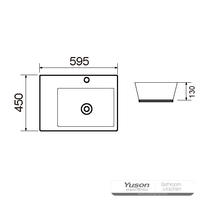 YS28367 Keramički nadpultni umivaonik, umjetnički umivaonik, keramički umivaonik;