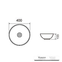 YS28401 Keramički nadpultni umivaonik, umjetnički umivaonik, keramički umivaonik;
