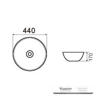 YS28403 Keramički nadpultni umivaonik, umjetnički umivaonik, keramički umivaonik;