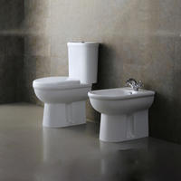 YS22215S Retro dizajn 2-dijelni keramički WC, usko spojen WC s P-sifonom;