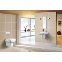 YS22240S Retro dizajn 2-dijelni keramički WC, WC školjka s P-sifonom;
