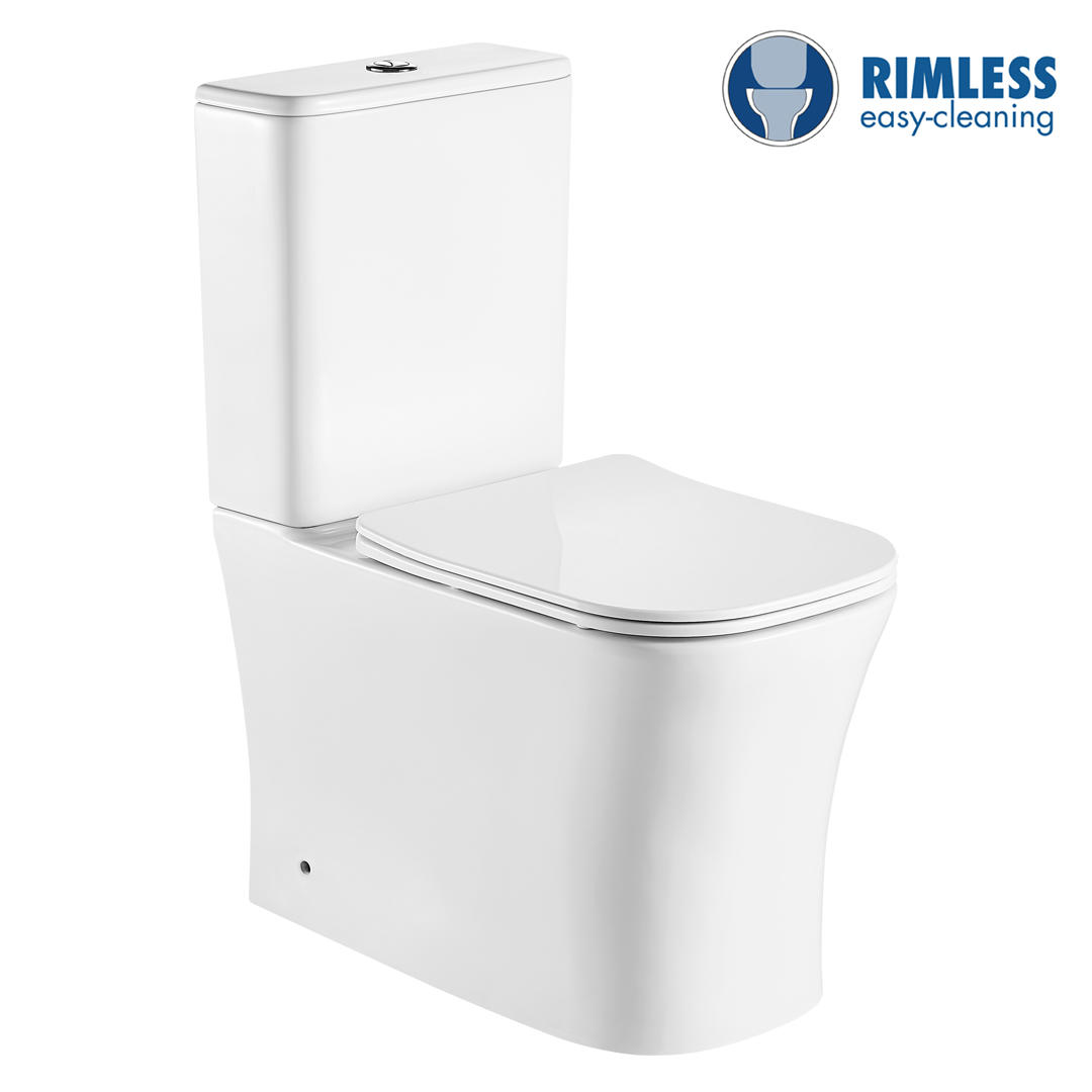 YS22291P2 2-dijelni keramički WC bez ruba, WC s P-sifonom;