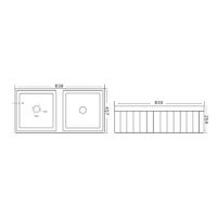 YS27410-84D Keramički kuhinjski sudoper, bijeli keramički podgradni sudoper s jednom zdjelom;